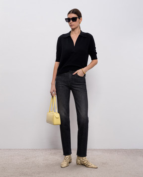 Khaite Grey slim jeans with a distressed effect 1181924017