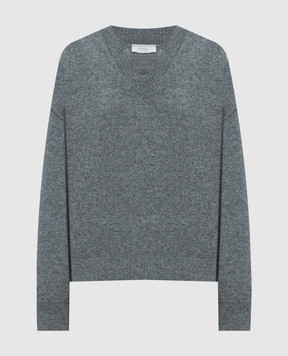 Peserico Gray wool and silk pullover S99983F07K09095