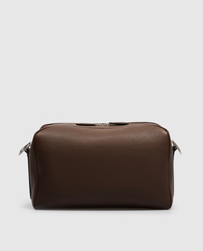 The Row Brown leather bag Jerome H001126L663