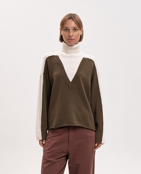 Maison Margiela MM6 Wool sweater with inside-out effect S52HA0306M13280