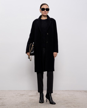 Peserico Black coat with wool and cashmere S20174E03195