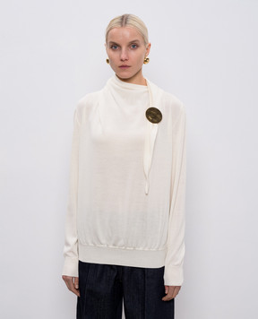 Jil Sander White wool sweater J01GP0130J14828