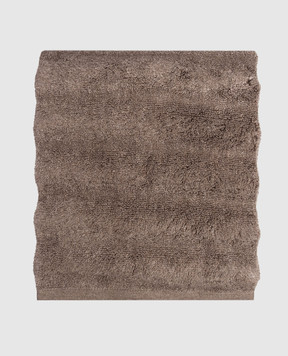 Hamam Brown terry hand towel ASH RIBBED ASHRIBBEDHANDTOWEL