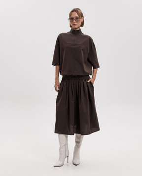 Maison Margiela MM6 Brown dress with wool S52DG0044M36006