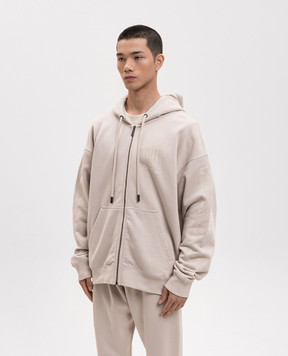 Off-White Double Arrow beige sports jacket 44MBE015S26F002