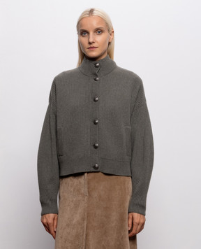Brunello Cucinelli Green cashmere cardigan M12750806