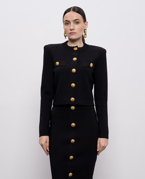 Balmain Black cardigan GF1KL000KJ43