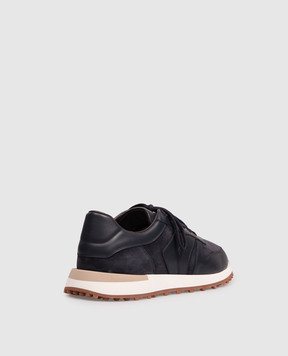 Brett Johnson Blue leather sneakers FW26SH3OPENAV