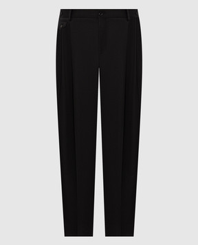 Dolce&Gabbana Black wool pants GP1B9TFUBG8