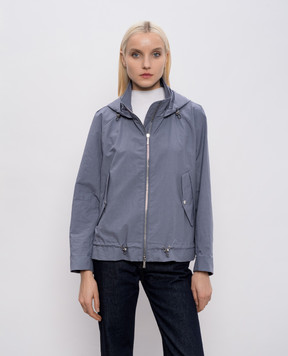 MooRER Blue windbreaker with linen RYA RYAWFC