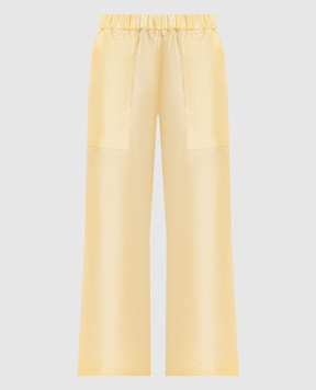 Simkhai Yellow Arden Taffeta Pull On Pants 1264154F