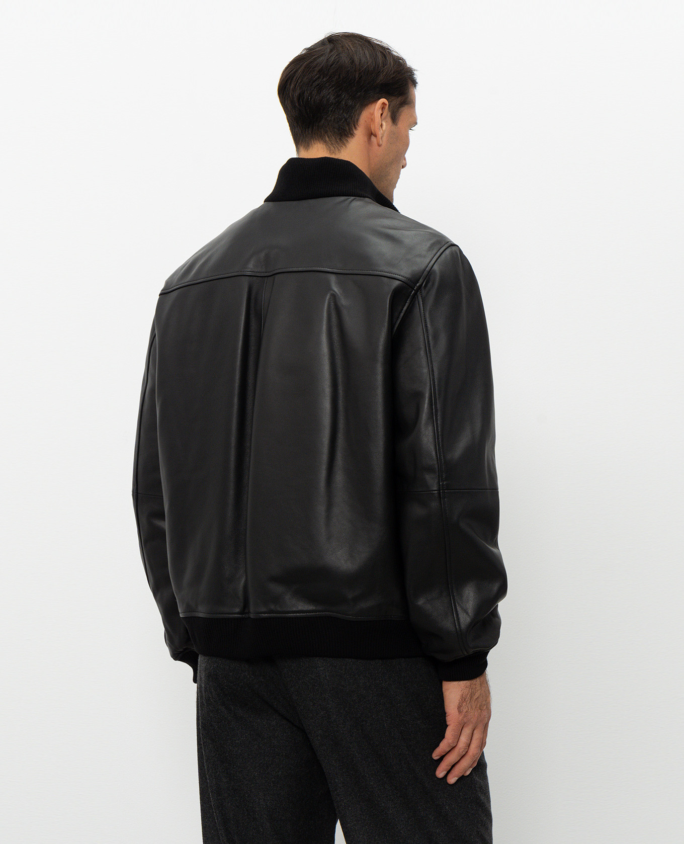 Black leather jacket Iceberg 4