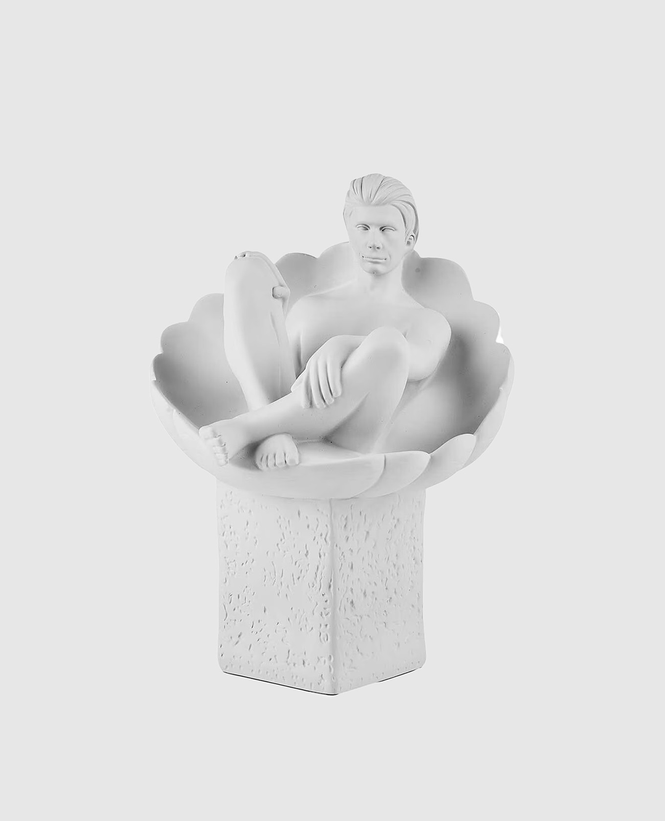 

Decorative porcelain figurine Zodiac Cancer man Palais Royal, White