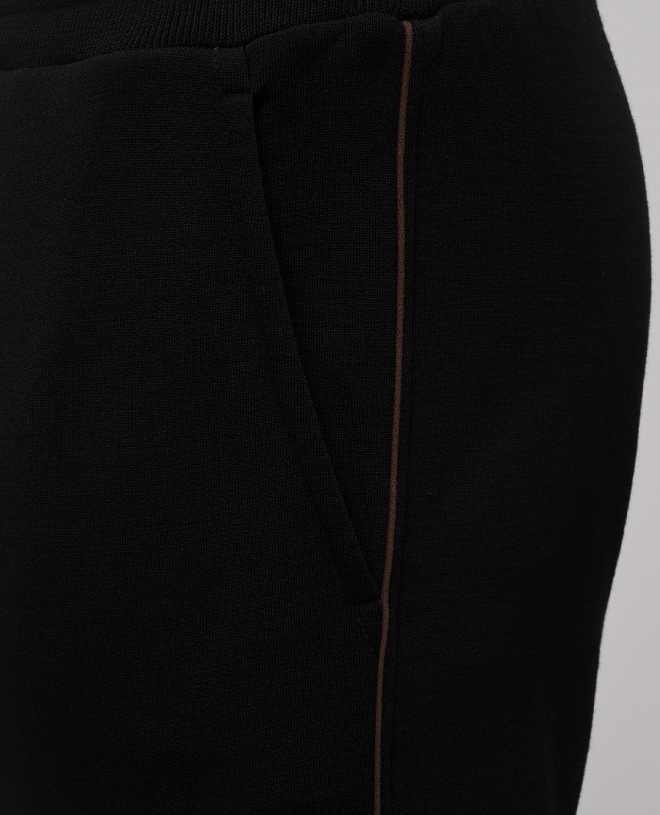 

Black wool sweatpants Canali