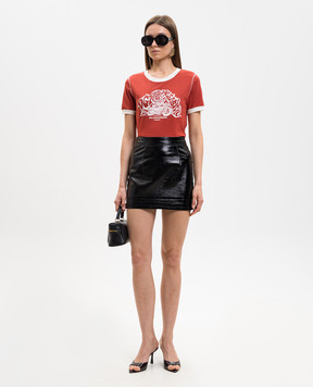 Dolce&Gabbana Red T-shirt with print F8W12TGDDMW