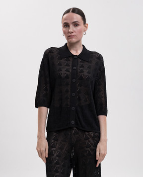 Loulou de Saison Black openwork cardigan SIANI SIANI