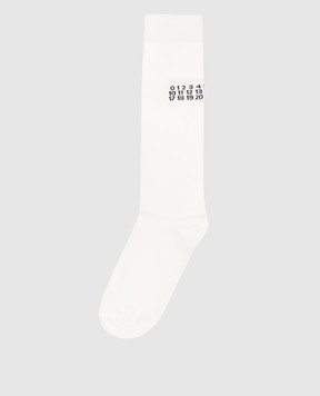 Maison Margiela MM6 Children's ivory knee-high socks M61118MM045