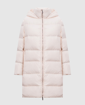 Peserico Pink down jacket with a monil chain S2447406957