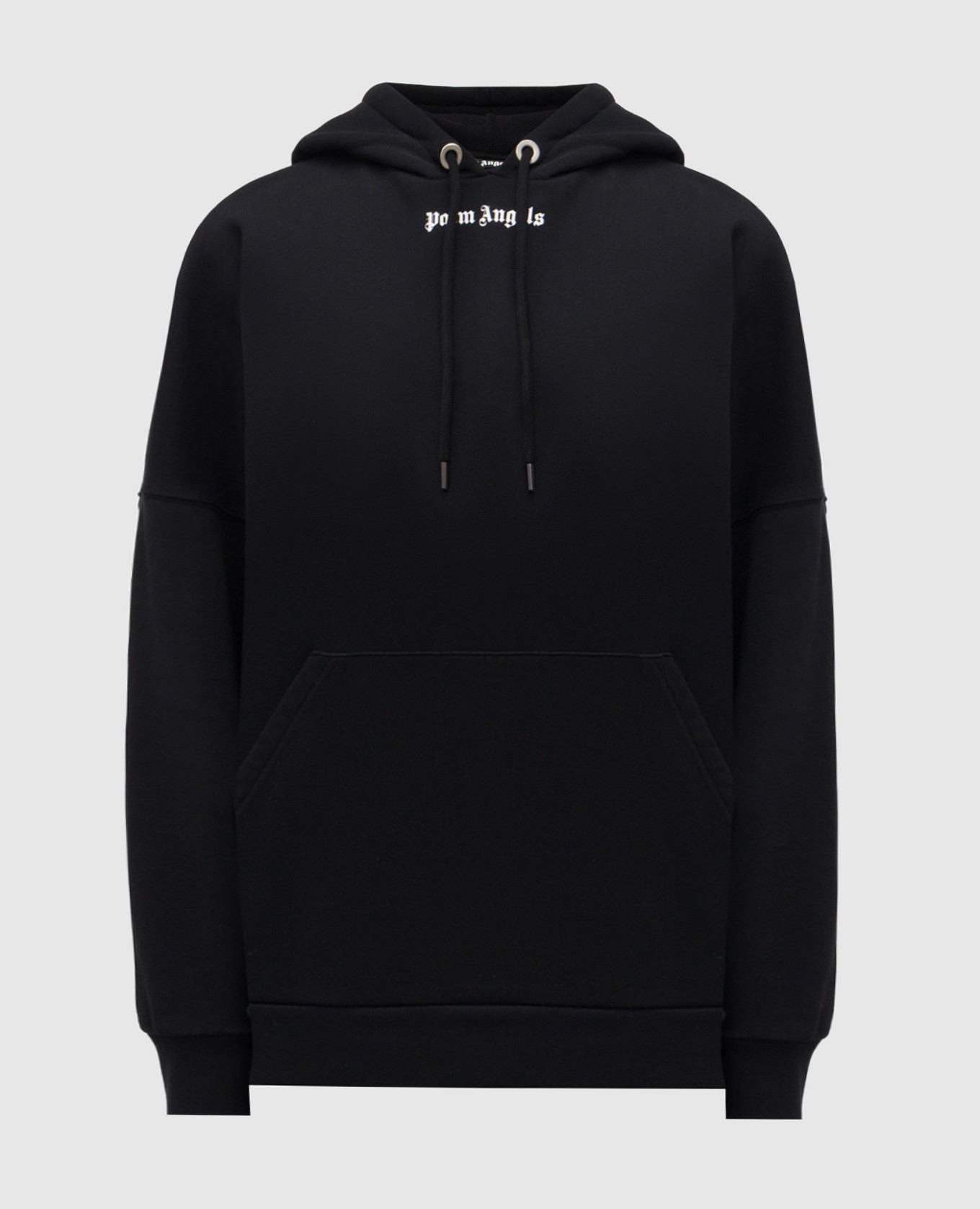 

Black hoodie with textured logo Palm Angels