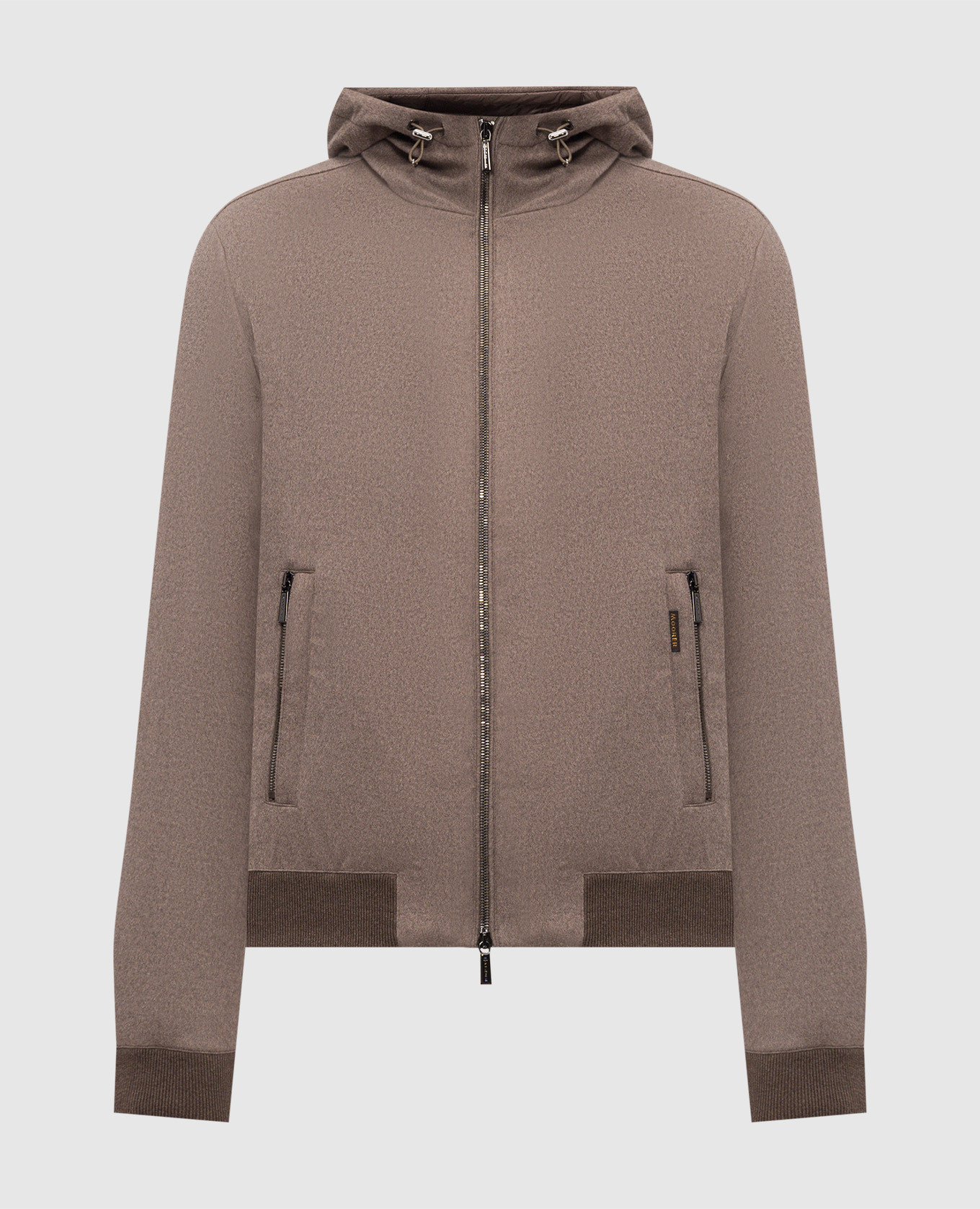 Brown ONIRO wool and cashmere down jacket