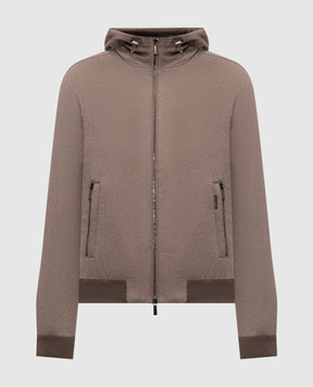 MooRER Brown ONIRO wool and cashmere down jacket ONIROLSL