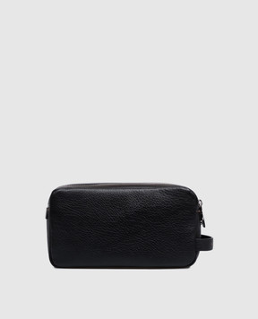 Brunello Cucinelli Black brown toiletry bag MWZIBU334