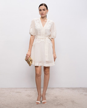 Twinset White dress with broderie embroidery 261TT2290