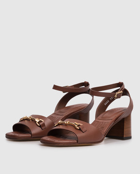 Doucal's Brown leather sandals DD8885DAISUF073