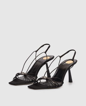 Saint Laurent Black leather sandals JERRY 858832AAF2T