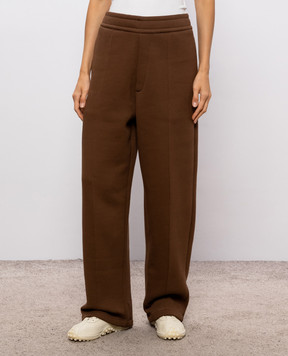 Ami Paris Brown insulated track pants UTR806749