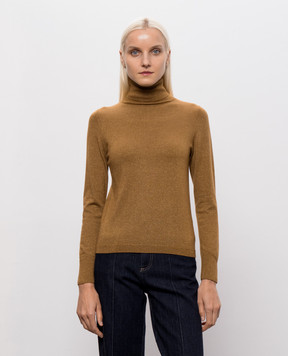 Allude Brown wool golf with lurex 26564102