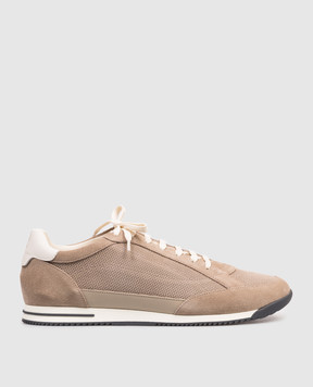 Brunello Cucinelli Brown suede sneakers MZUQHGA348