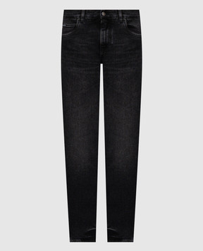 Dolce&Gabbana Grey jeans with DG patch GYJCCZG8OV9