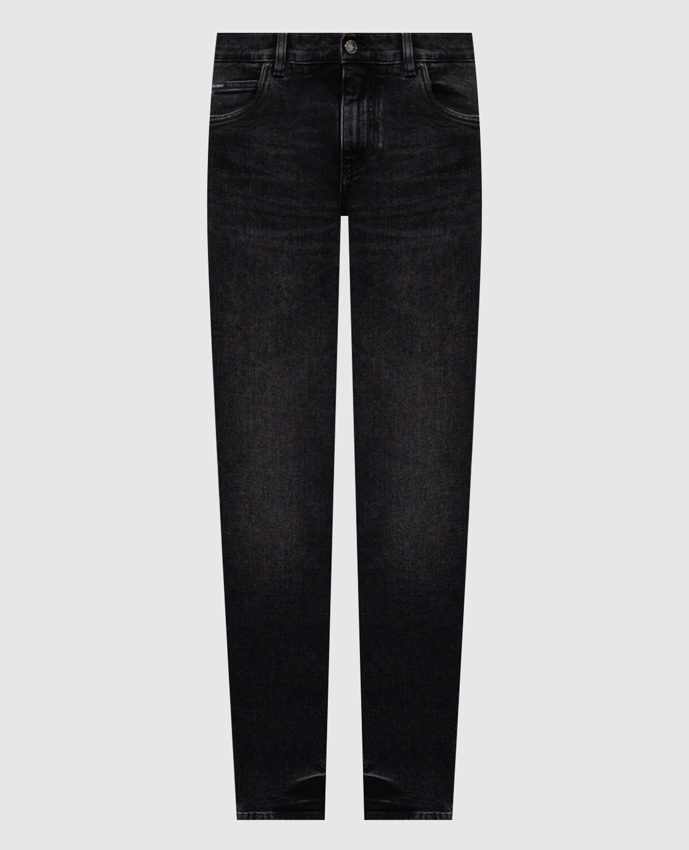 Grey jeans with DG patch Dolce&Gabbana