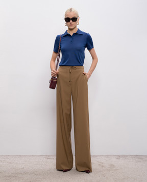 Max Mara Brown Mstcorone wool trousers MSTCORONE