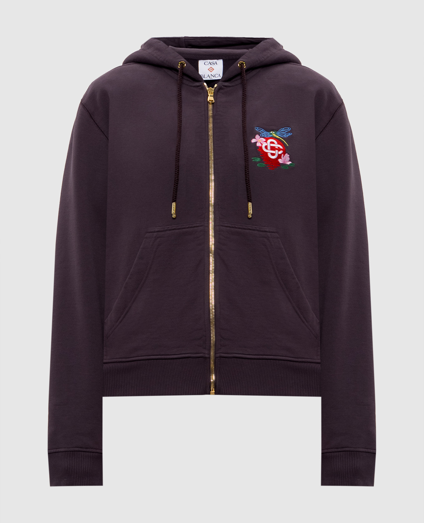 

Purple sports jacket with embroidered emblem Casablanca, Violet