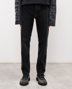 Off-White Black jeans with logo OMYA175F25DEN001