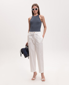 Solotre Blue striped T-shirt M3AB0042