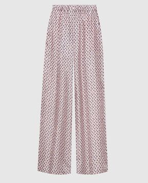 Max Mara MXMVISCHIO pink silk pants MXMVISCHIO