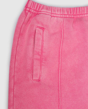 Palm Angels Children's pink sweatpants with logo print PGCH00BS26FLE001