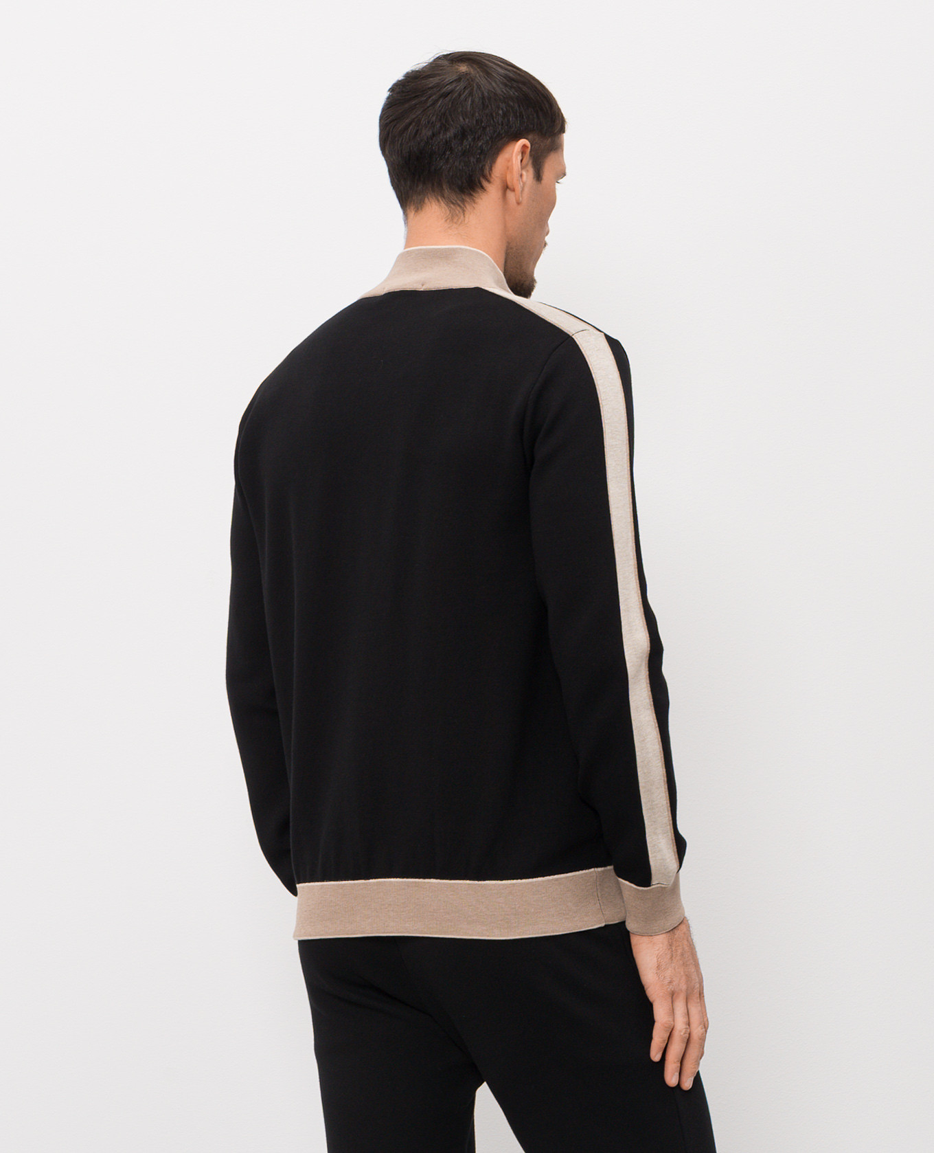 Black sports jacket Bertolo Cashmere 4