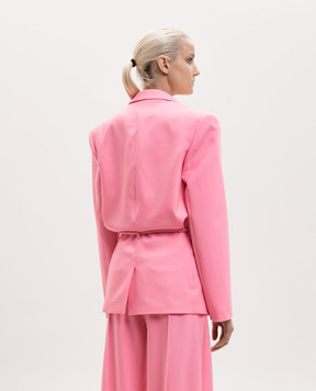 David Koma Pink wool jacket with appliqué SS26DK28J