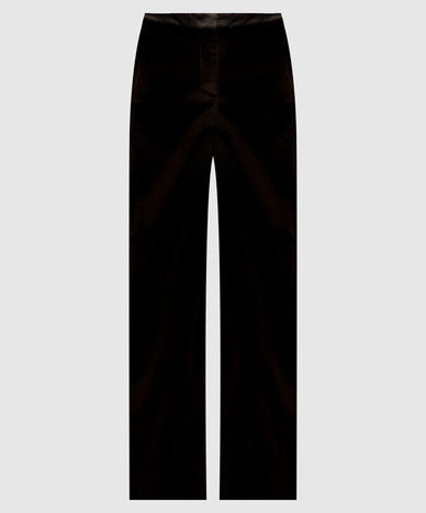 Dark brown velvet pants