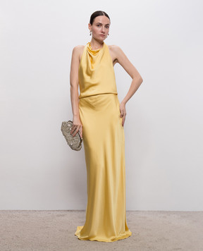 Simkhai Reannon Yellow Open Back Maxi Dress 4261235Q