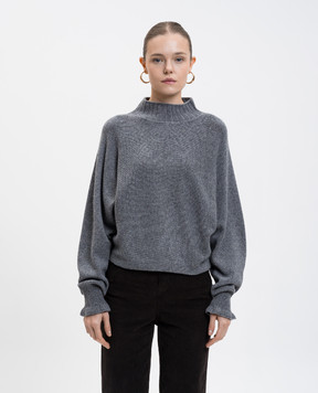 Twinset Gray sweater with wool and cashmere 252TT3353