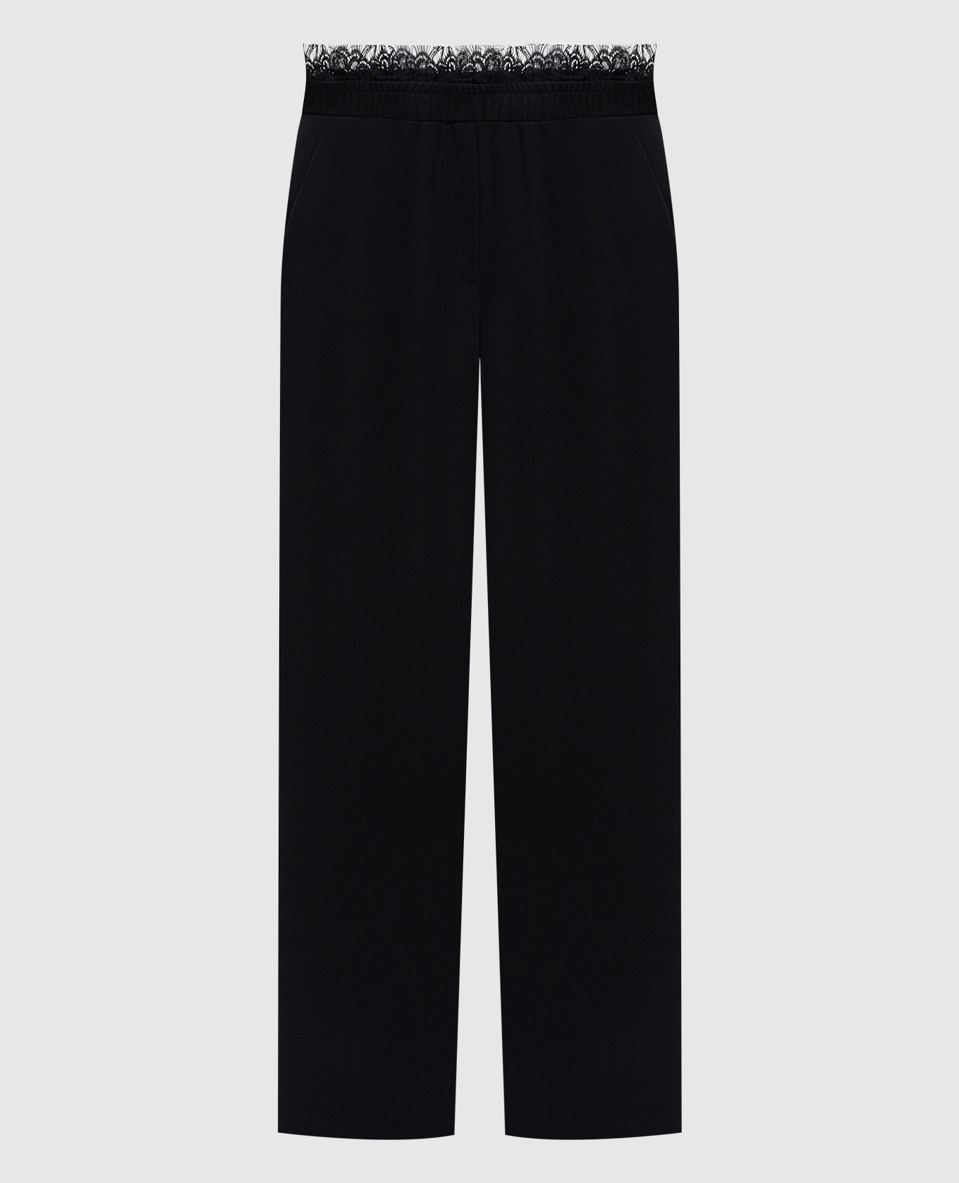 

Black flared pants with lace Twinset