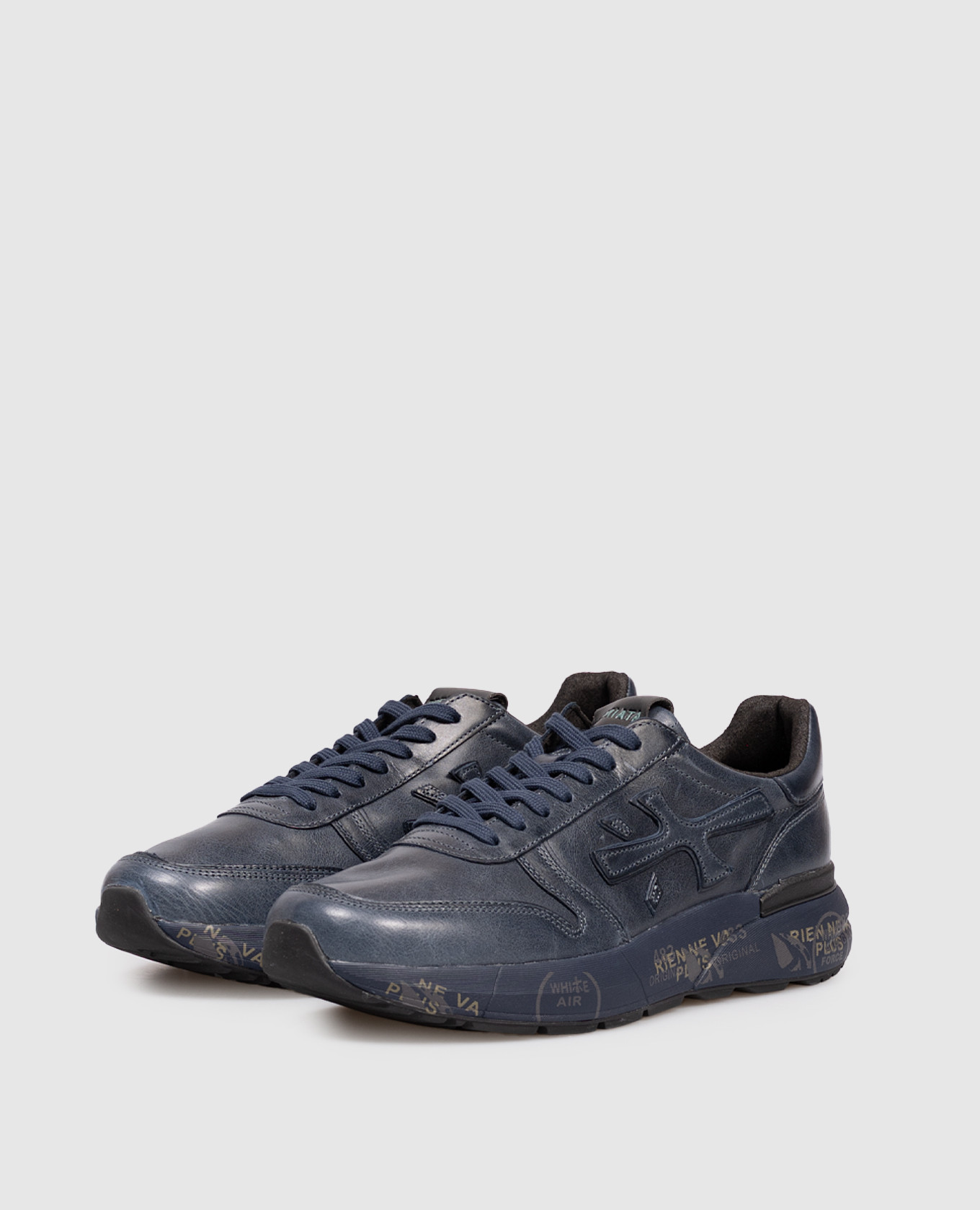 

Blue leather sneakers with a vintage effect Premiata