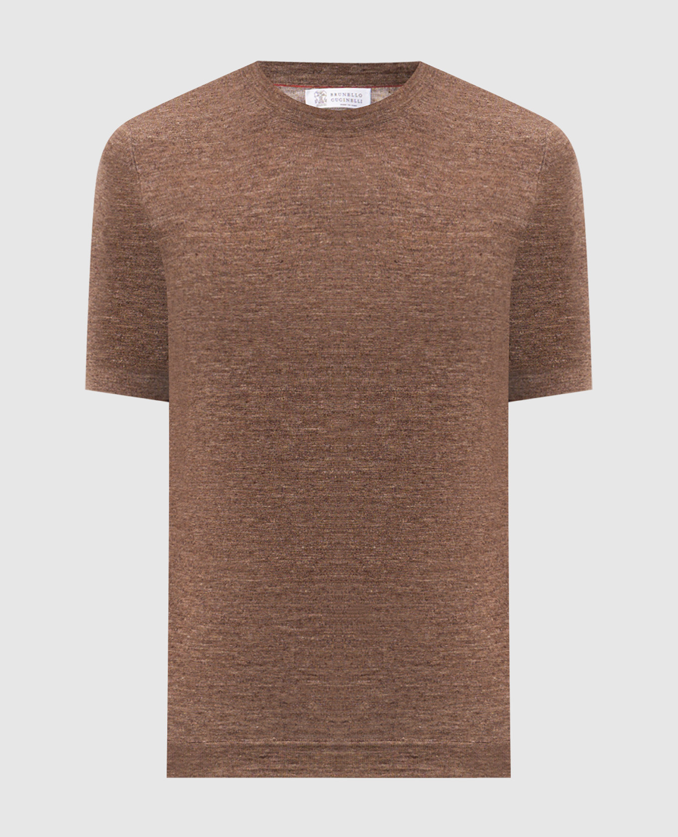 Brown linen t-shirt