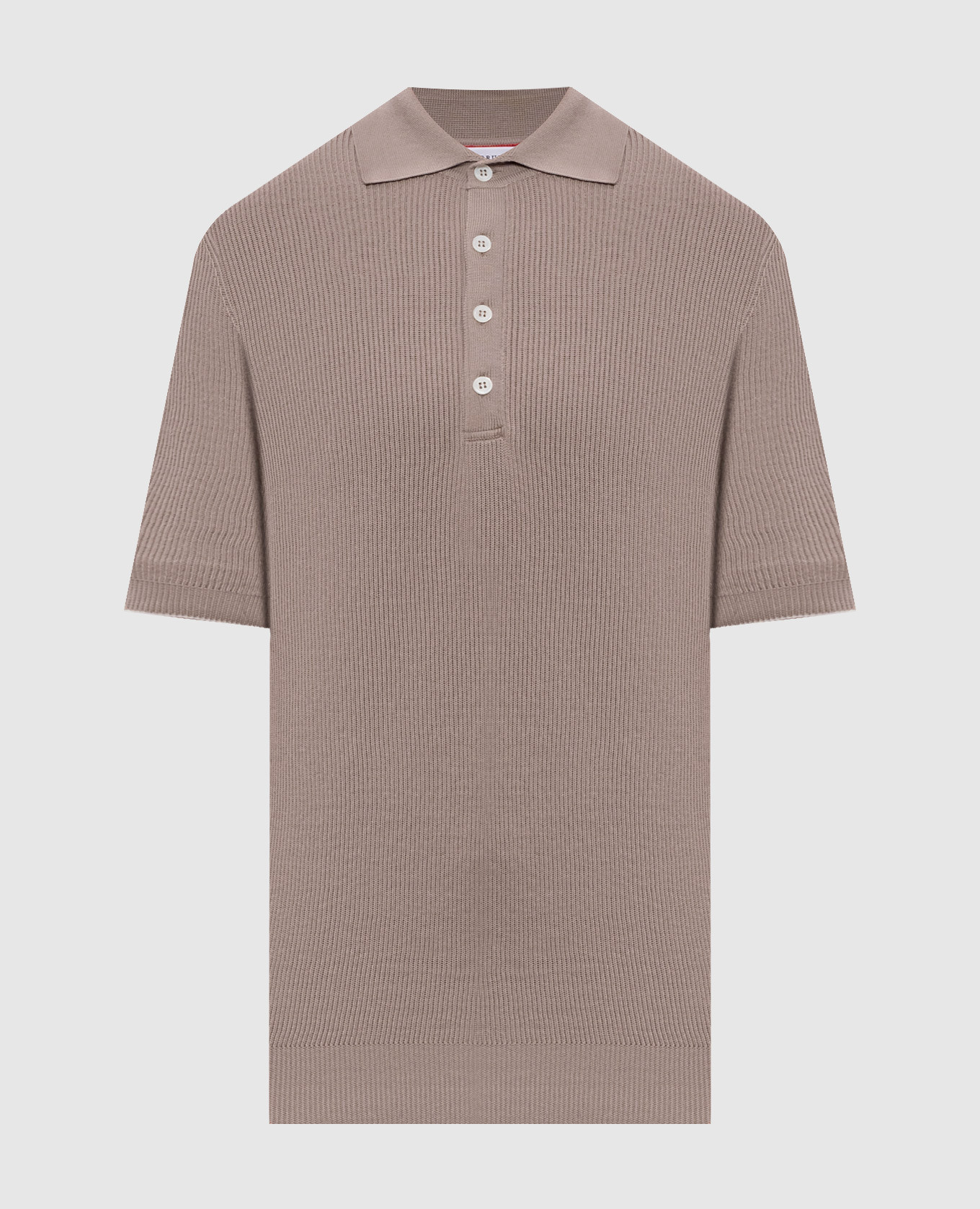

Beige cotton polo shirt Brunello Cucinelli