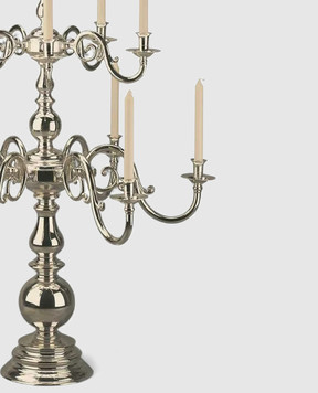 Broggi 1818 Ambasciata silver candlestick for 11 candles 3100018543